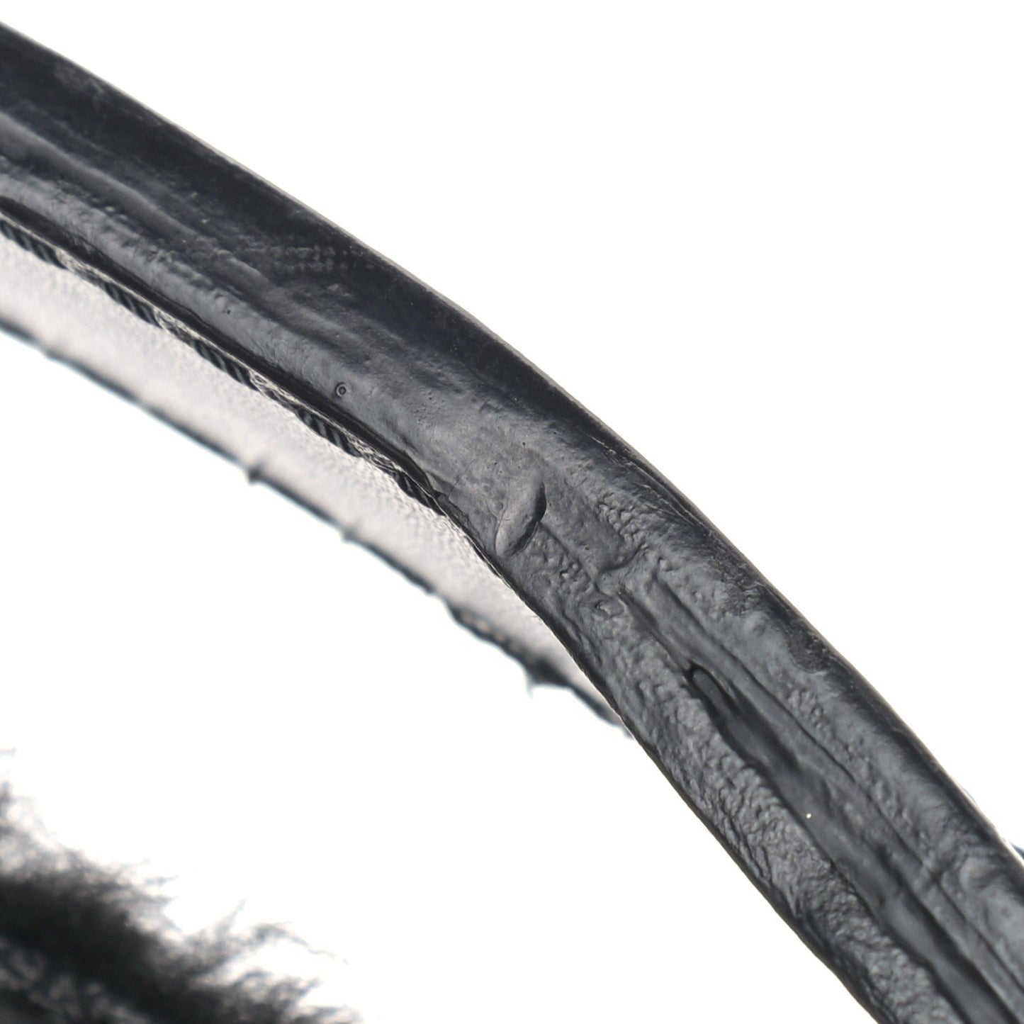 Shearling Check Shoulder Bag Black