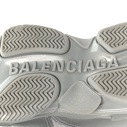 Balenciaga Metallic Fabric Mesh Womens Triple S Sneakers 39 Silver 7 of 10