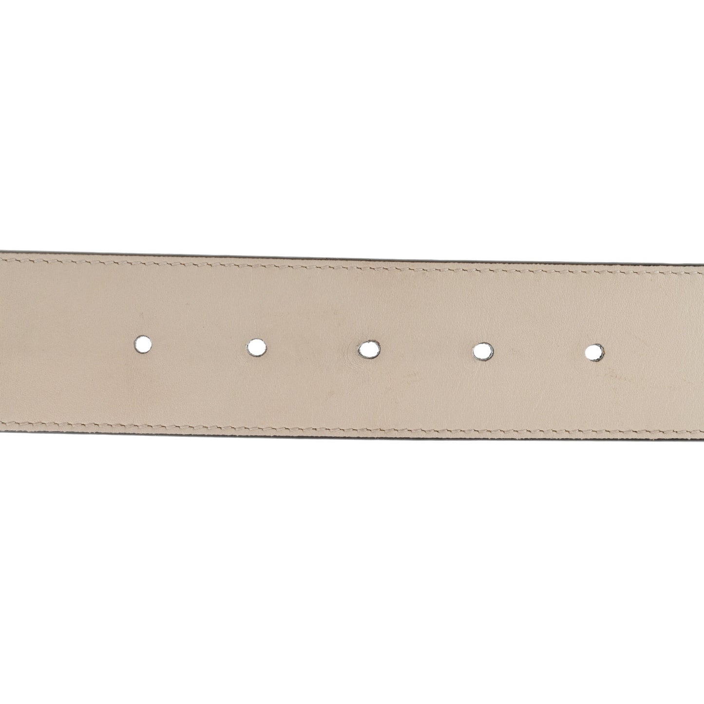 Calfskin Double G 40mm Belt 100 40 Mystic White