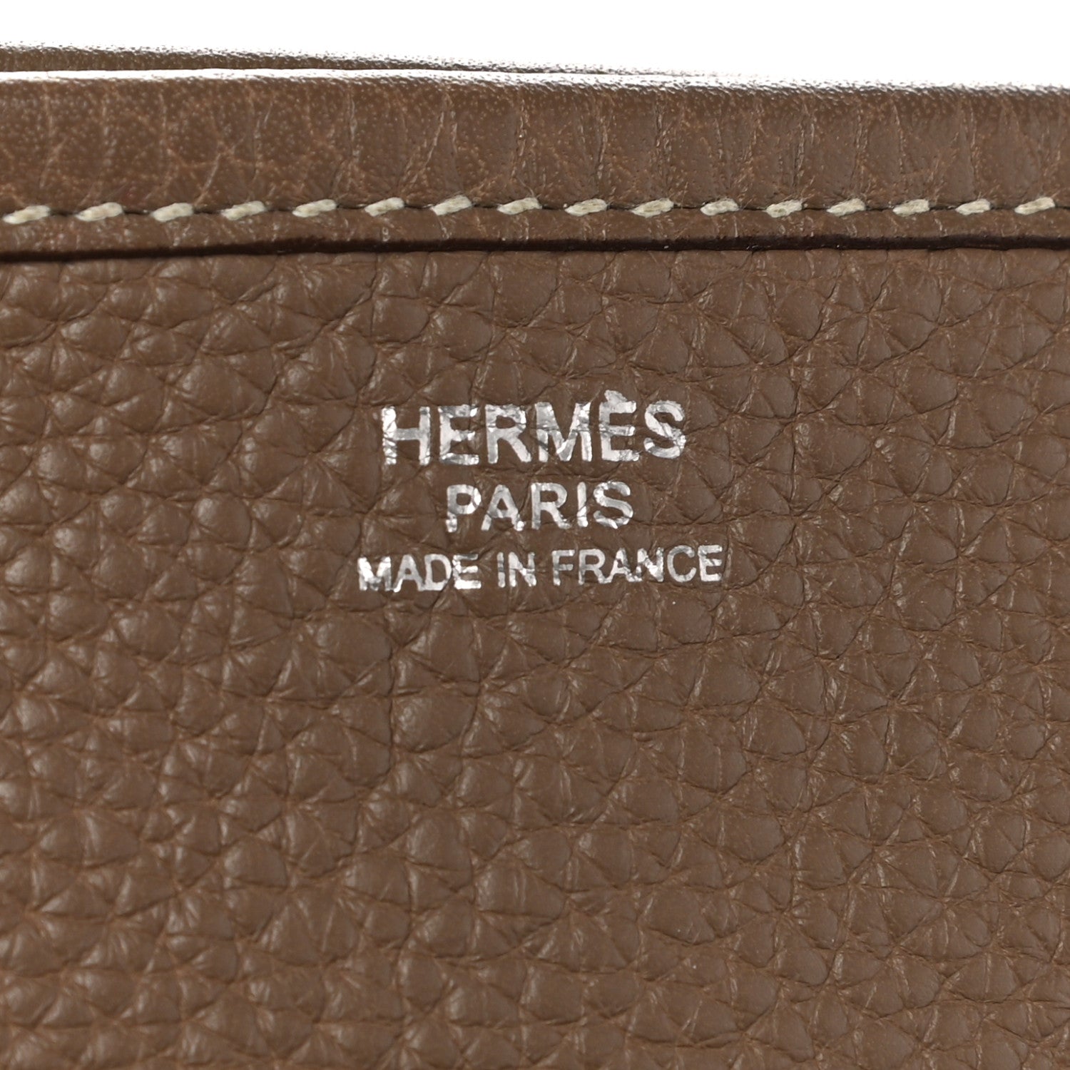 Hermes Taurillon Clemence Evelyne I GM Etoupe 5 of 9