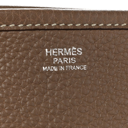 Hermes Taurillon Clemence Evelyne I GM Etoupe 5 of 9
