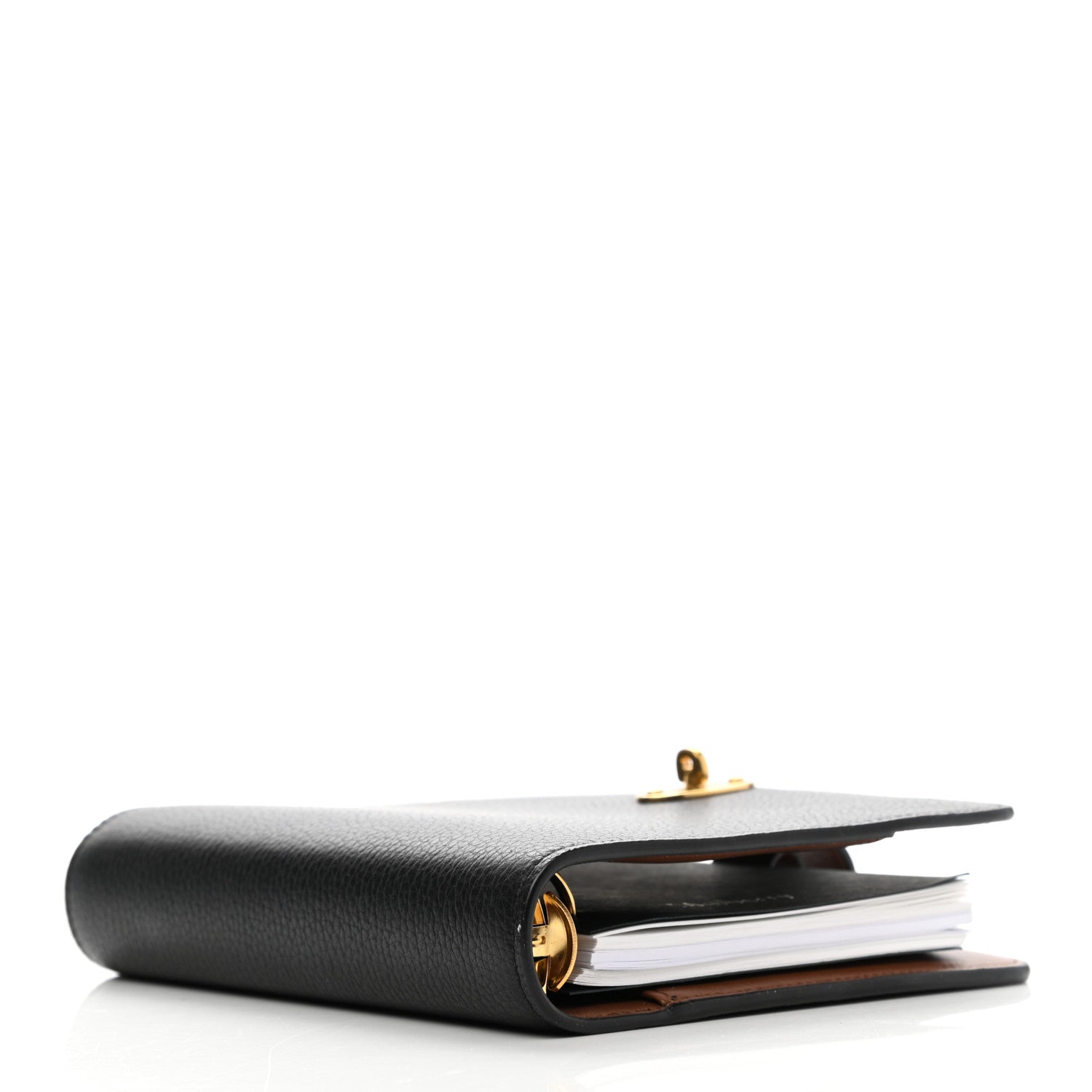 Mulberry Natural Grain Calfskin Postman's Lock Agenda Black 4 of 6