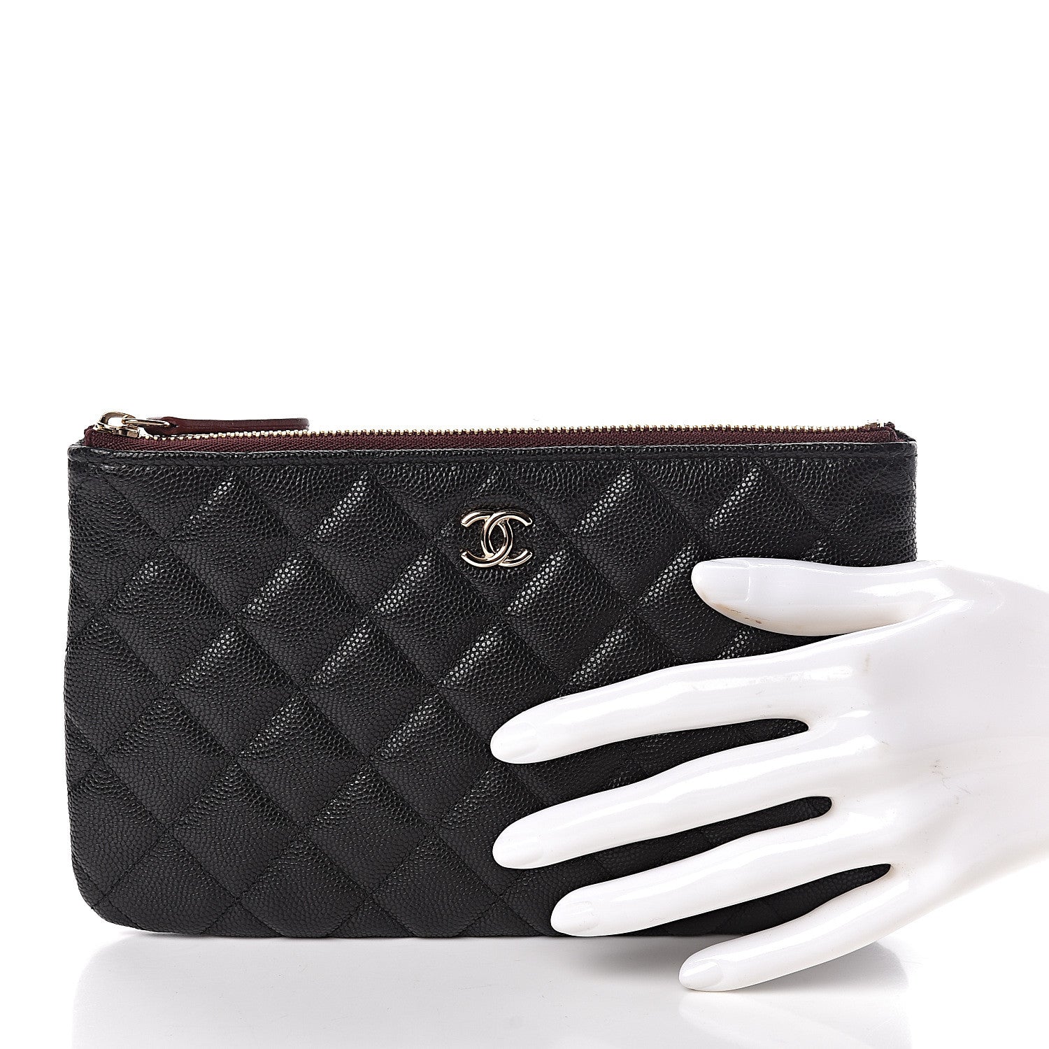 Chanel Caviar Quilted Small Pouch Black 2 of 8