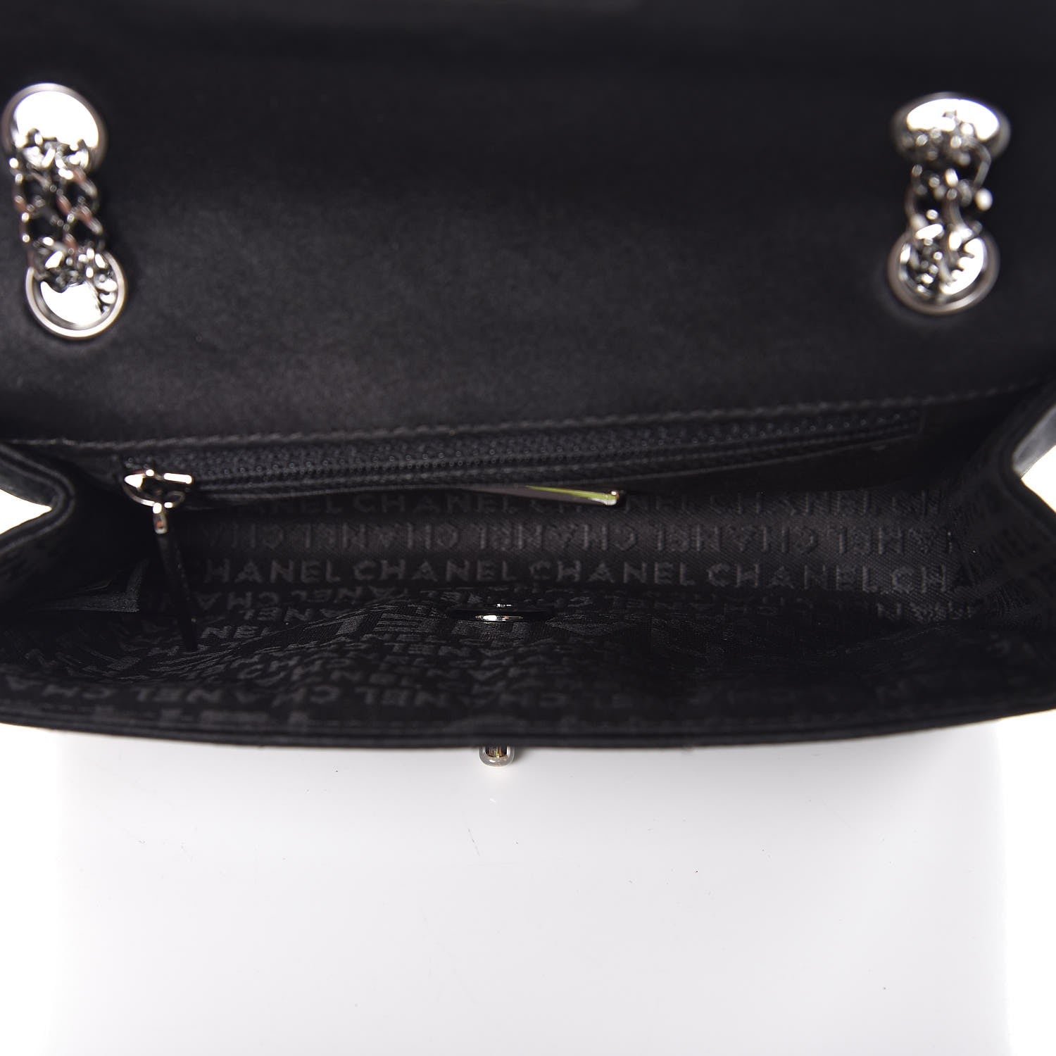 Chanel Satin Square Quilted Mini Flap Black 5 of 8