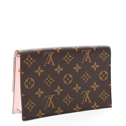 Louis Vuitton Monogram Flore Chain Wallet Rose Ballerine 2 of 7