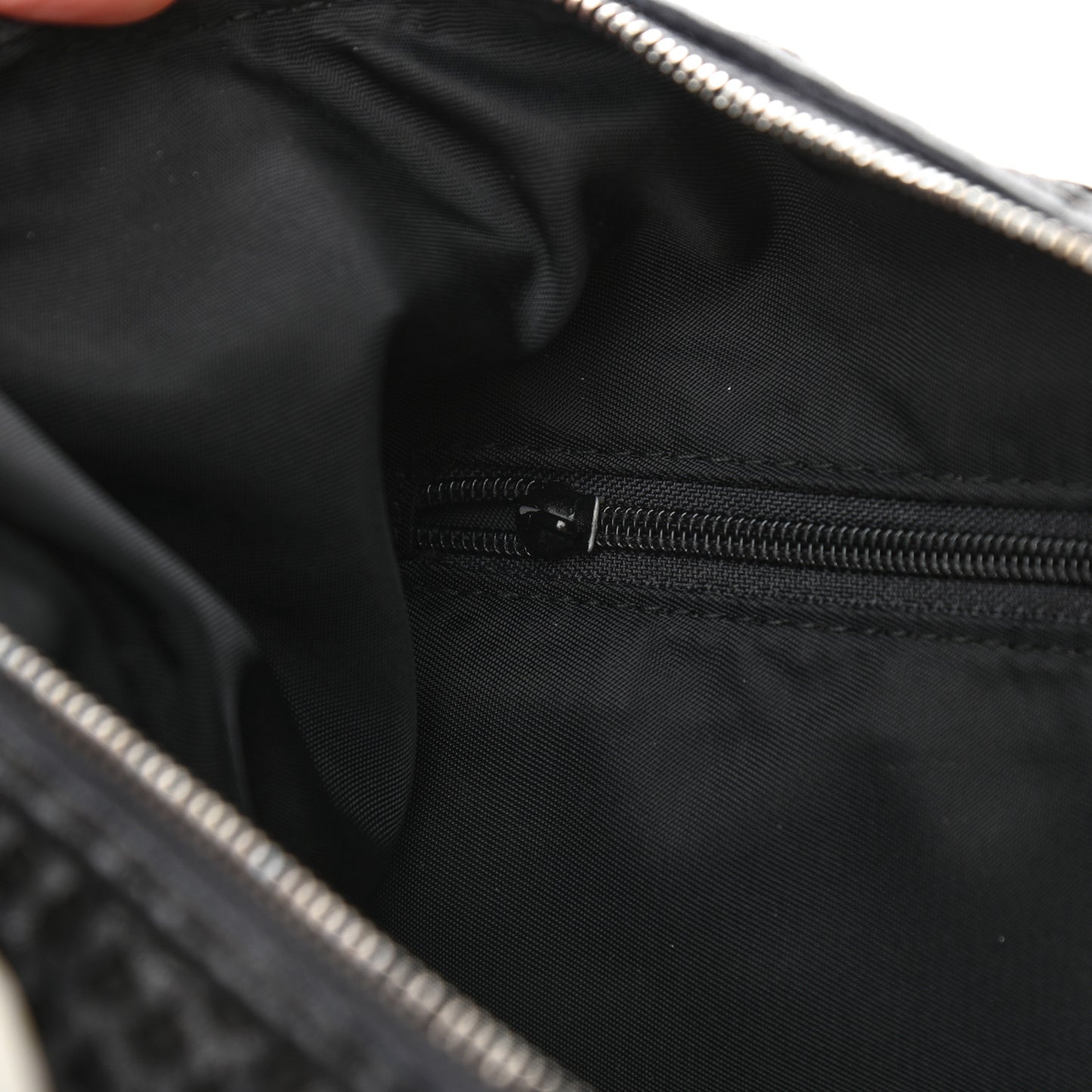 Leather Perforated Hobo Black