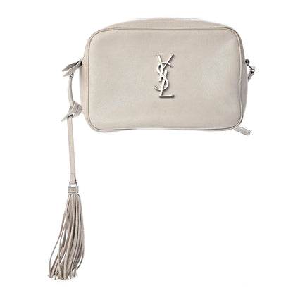 Saint Laurent Calfskin Monogram Lou Camera Bag Icy White 1 of 16