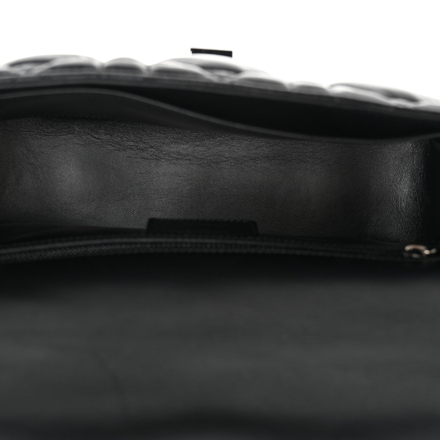 Calfskin Macrocannage Medium Caro Bag Black