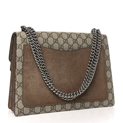 Gucci GG Supreme Monogram Medium Dionysus Shoulder Bag Taupe 3 of 10