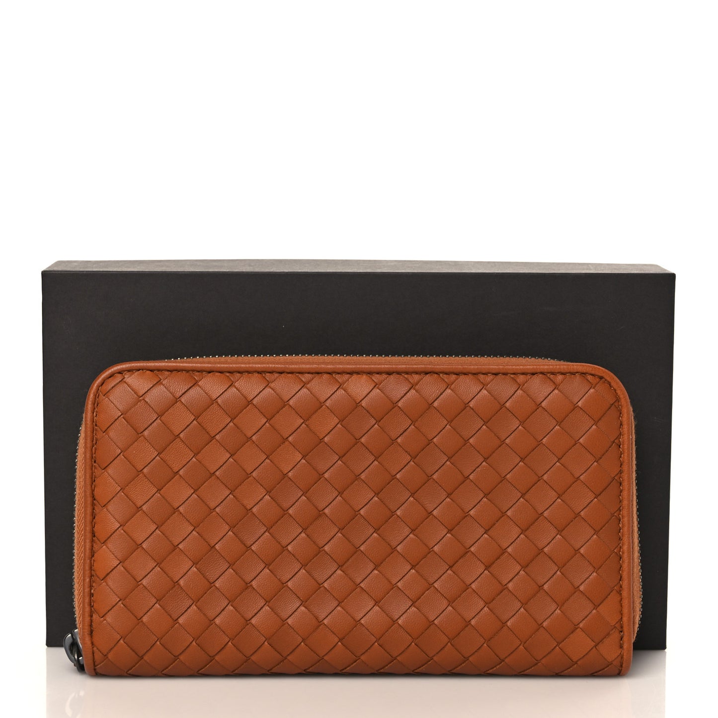 Nappa Intrecciato Zip Around Wallet Toscana