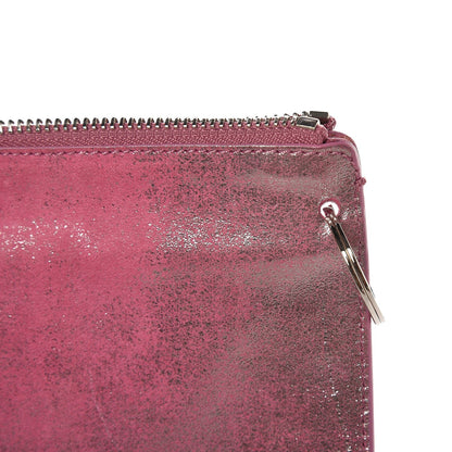 Balenciaga Metallic Calfskin Milky Way Papier Clutch Hip Pink 8 of 9