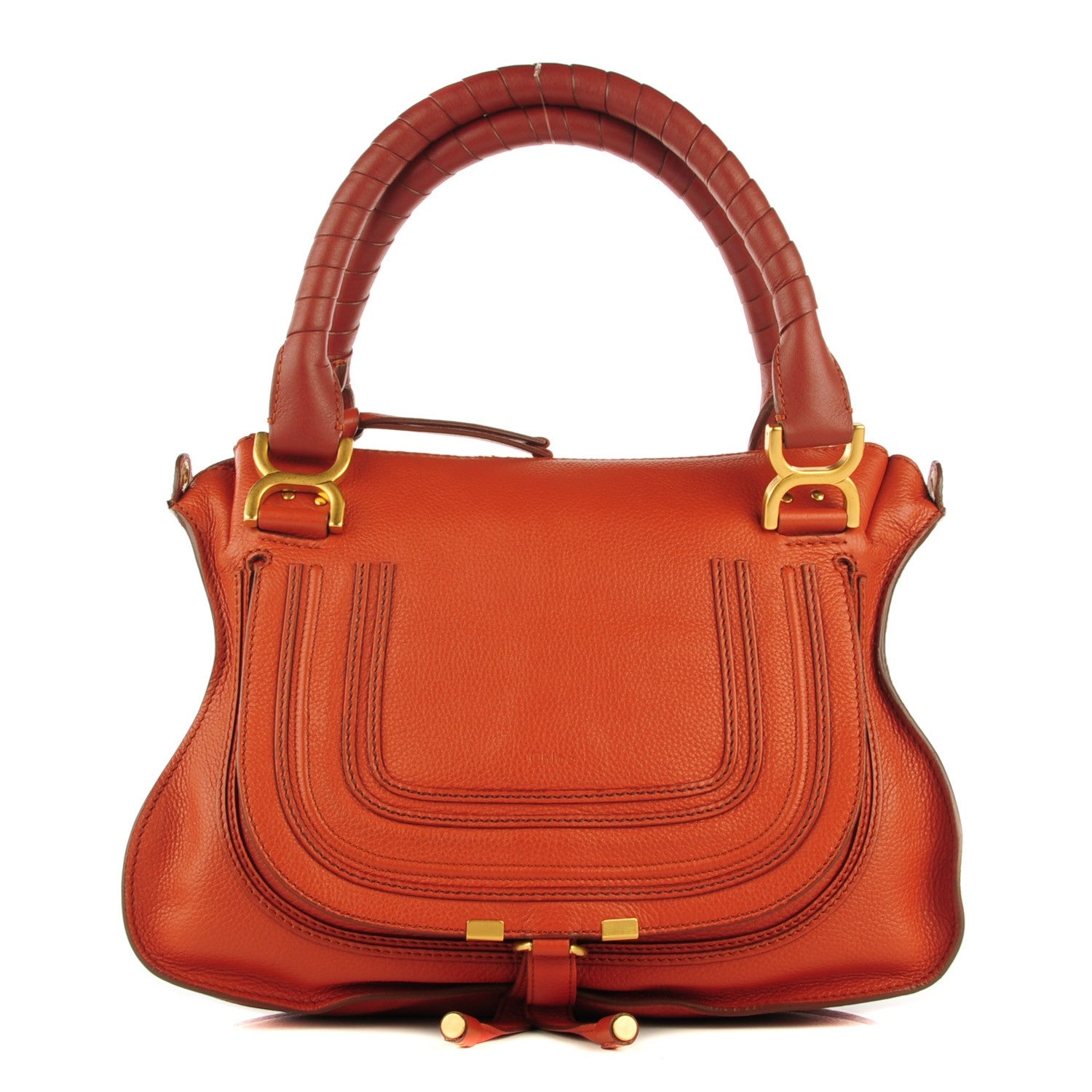 Chloe Calfskin Medium Marcie Satchel Whiskey 1 of 8