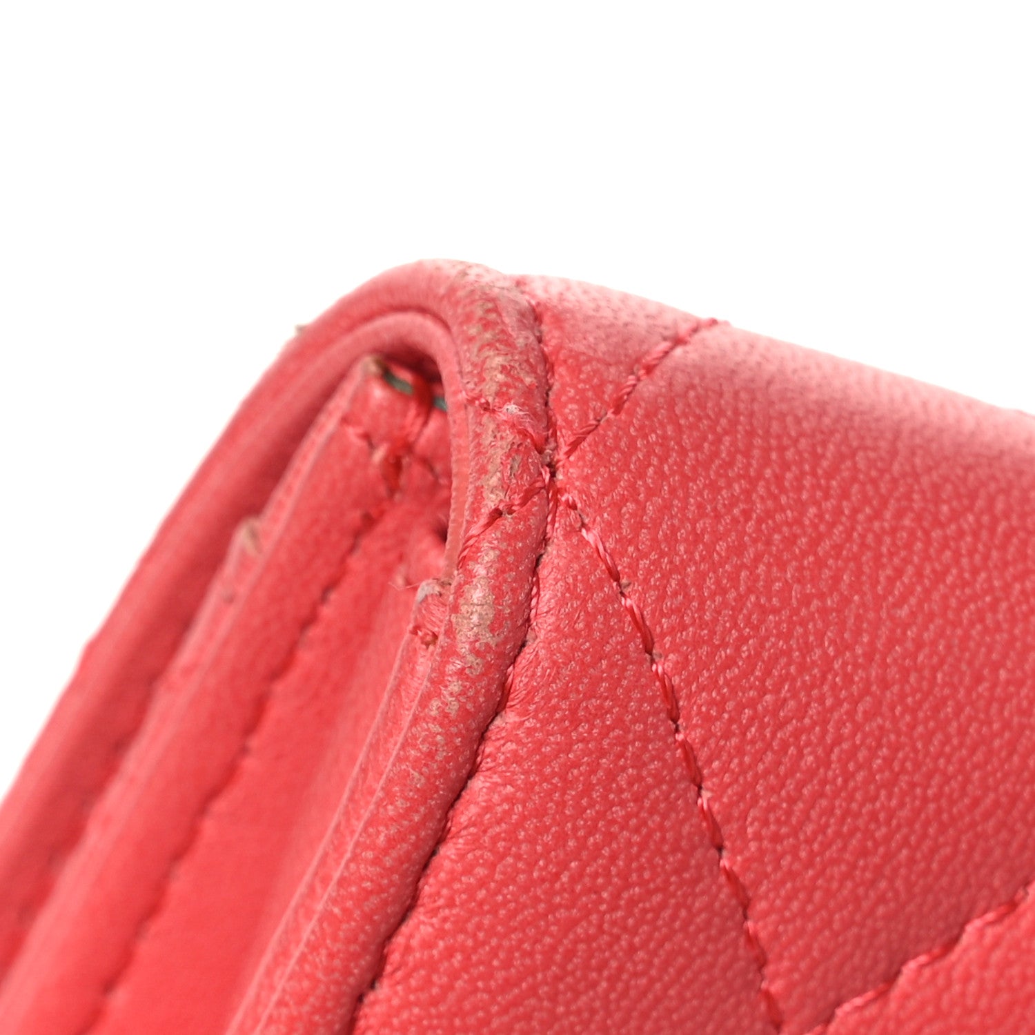 Chanel Lambskin Quilted Flap Card Holder Pink 9 of 12