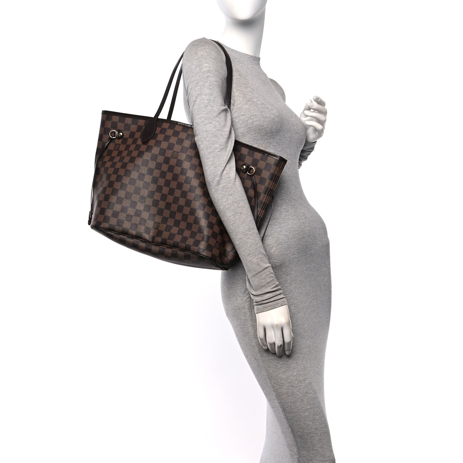Louis Vuitton Damier Ebene Neverfull MM 3 of 10