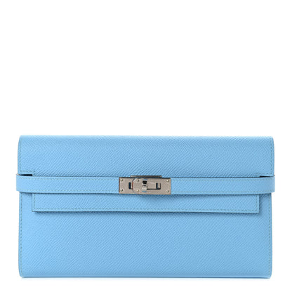 Hermes Epsom Kelly Longue Wallet Celeste 1 of 8