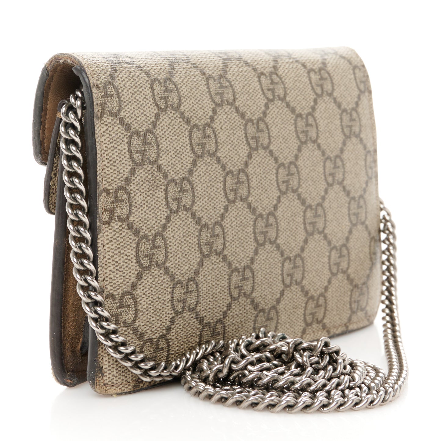 GG Supreme Monogram Super Mini Dionysus Shoulder Bag Taupe