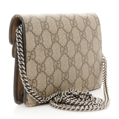 Gucci GG Supreme Monogram Super Mini Dionysus Shoulder Bag Taupe 3 of 14