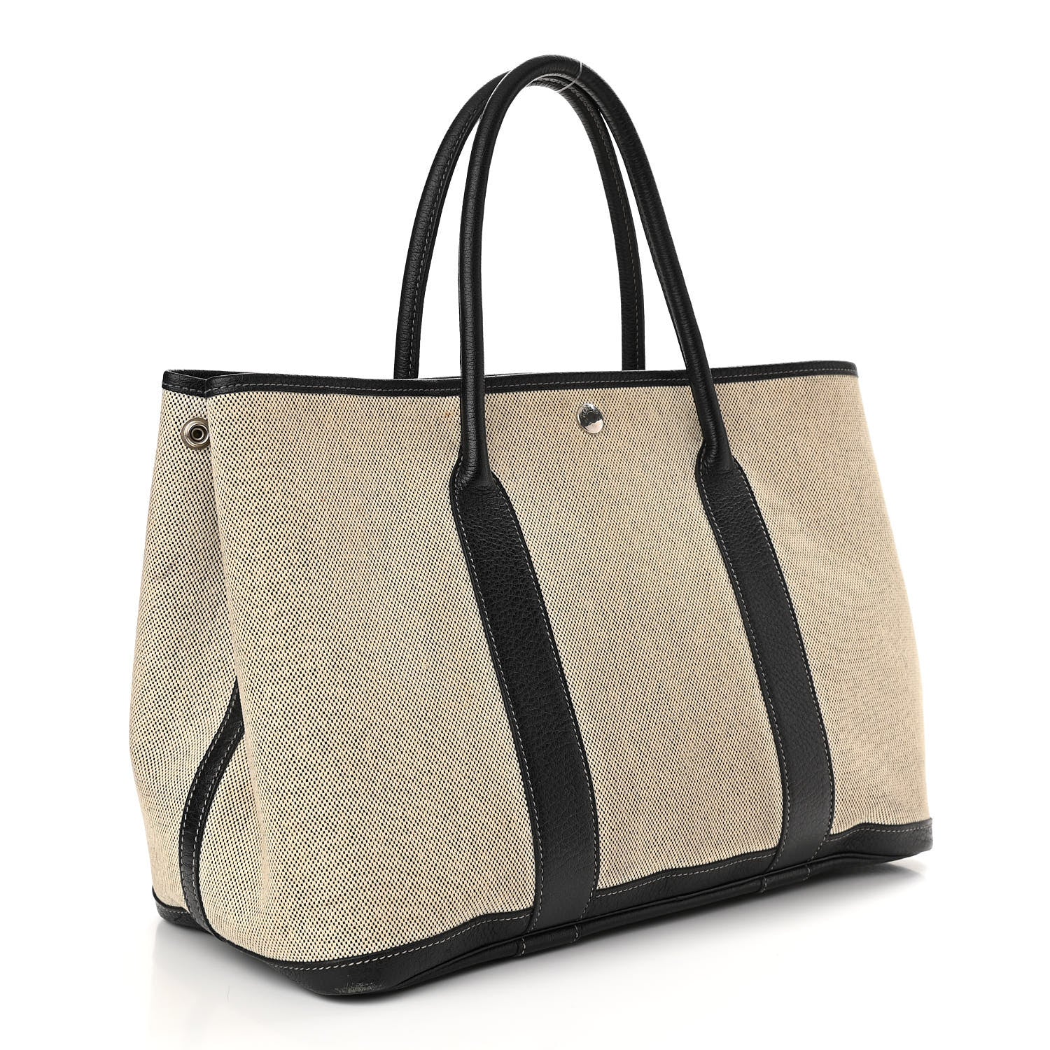 Hermes Toile Buffle Skipper Garden Party 36 MM Tote Black 7 of 13