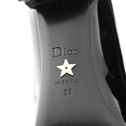 Christian Dior Patent Calfskin Baby-D Ankle Ballet Flats 39 Black 7 of 8