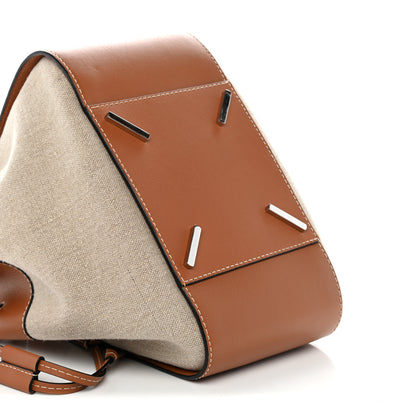 Loewe Calfskin Canvas Medium Hammock Shoulder Bag Natural Tan 9 of 10