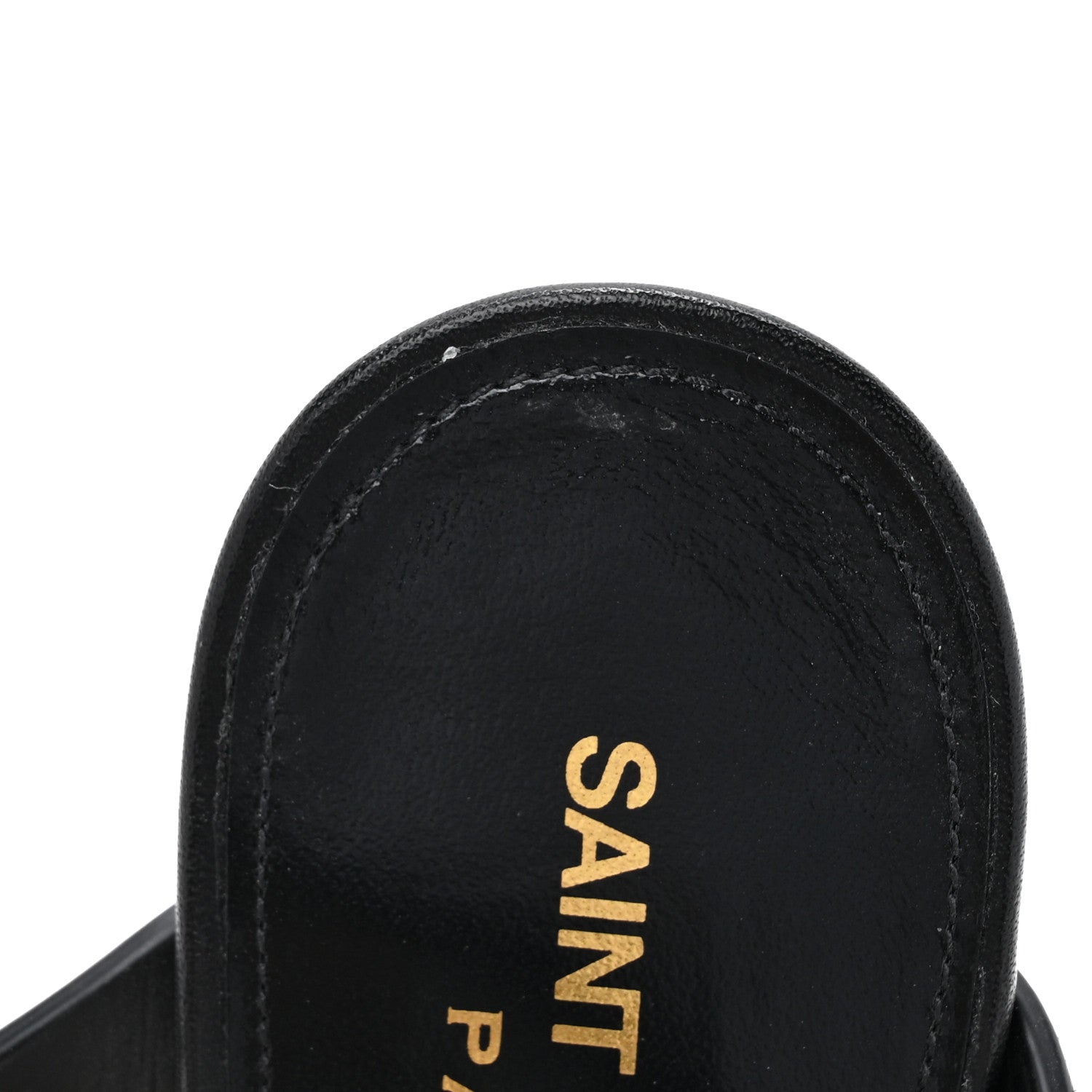 Saint Laurent Calfskin Cassandra 75 Sandals 36 Black 10 of 11