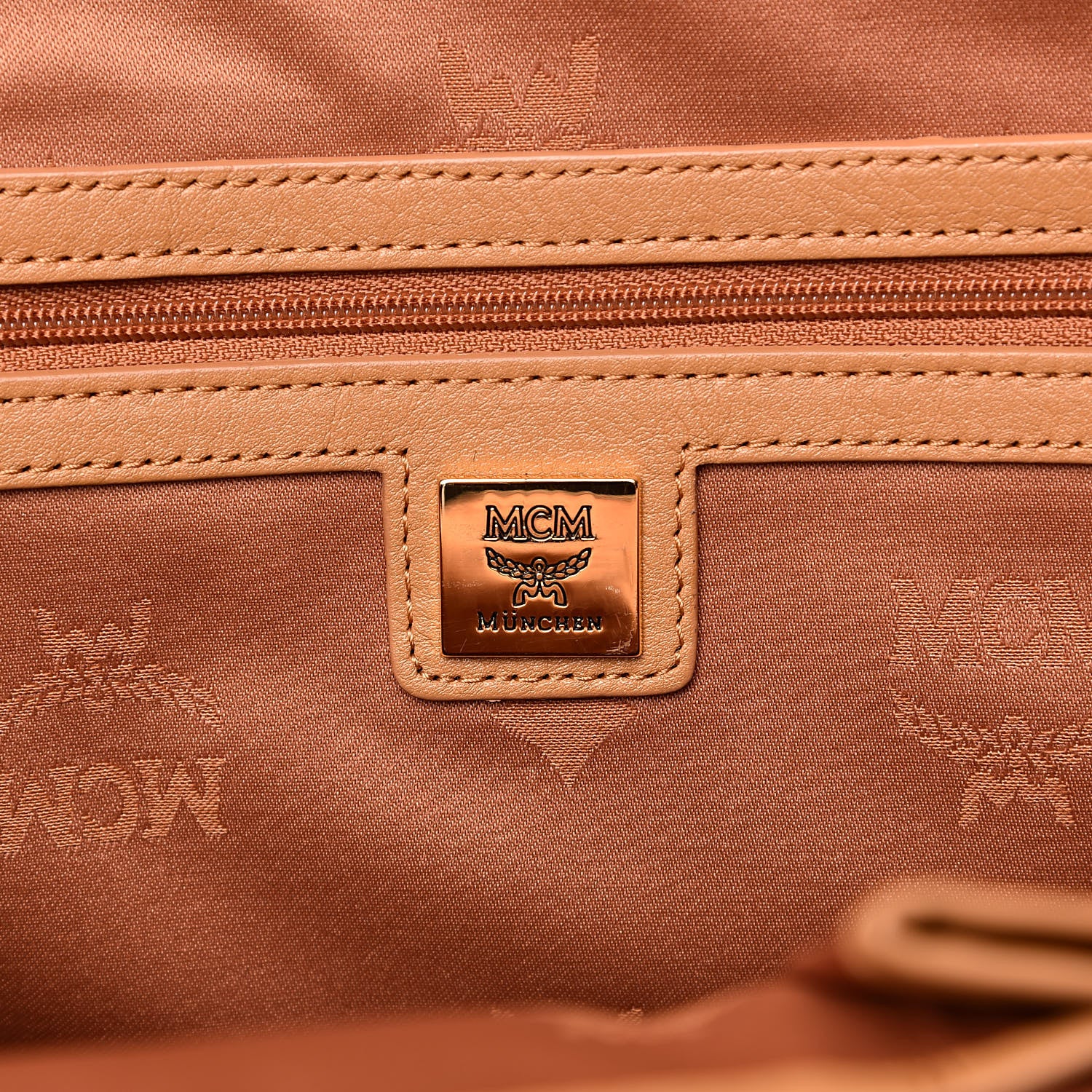 MCM Visetos Large Stark Backpack Cognac 6 of 12