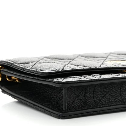 Christian Dior Supple Calfskin Caro Pouch with Chain Black 8 of 9