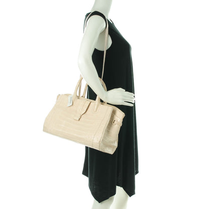 Nancy Gonzalez Crocodile Cristina Satchel Light Pink 2 of 6