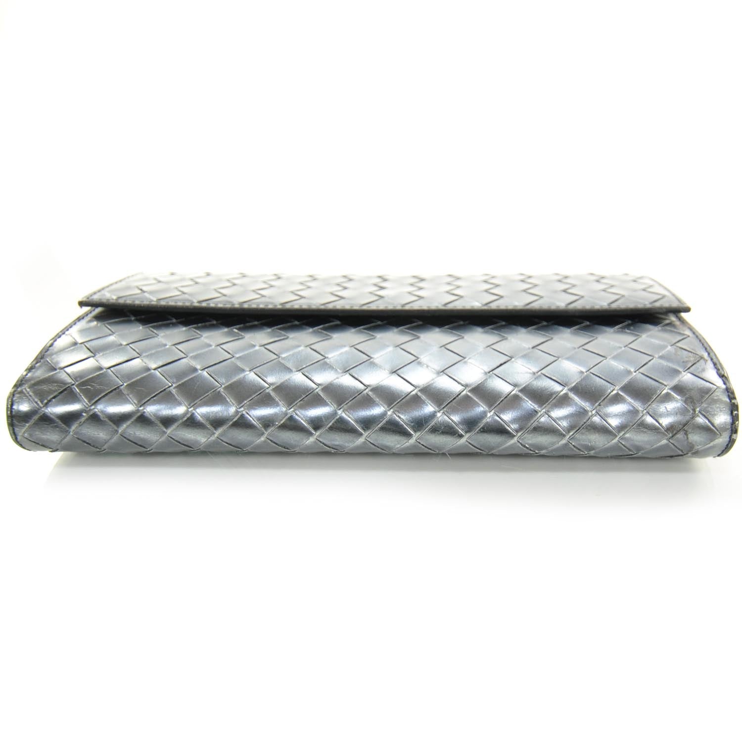 Bottega Veneta Nappa Intrecciato Continental Wallet Metallic 5 of 9