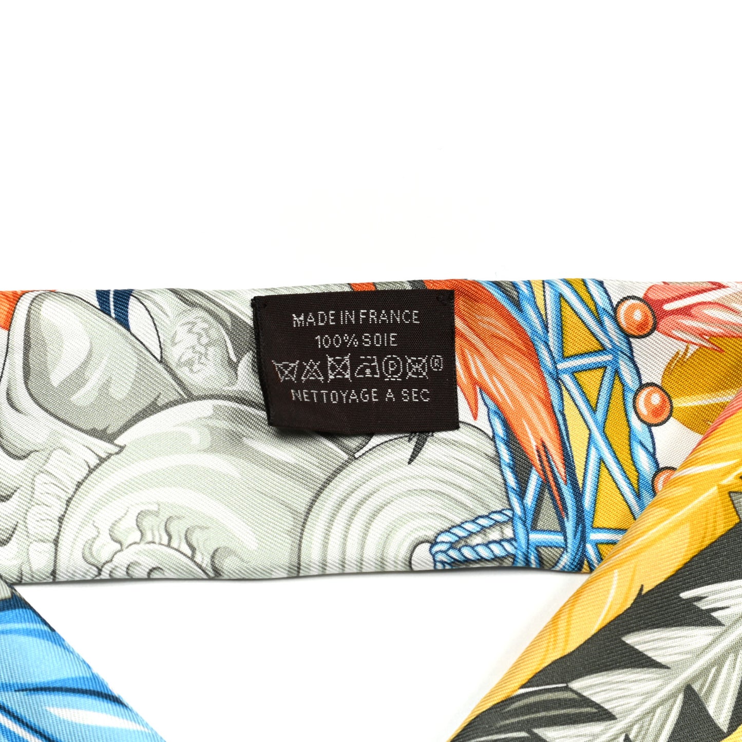 Silk La Danse Pacifique Twilly Jaune D'Or Kaki Orange