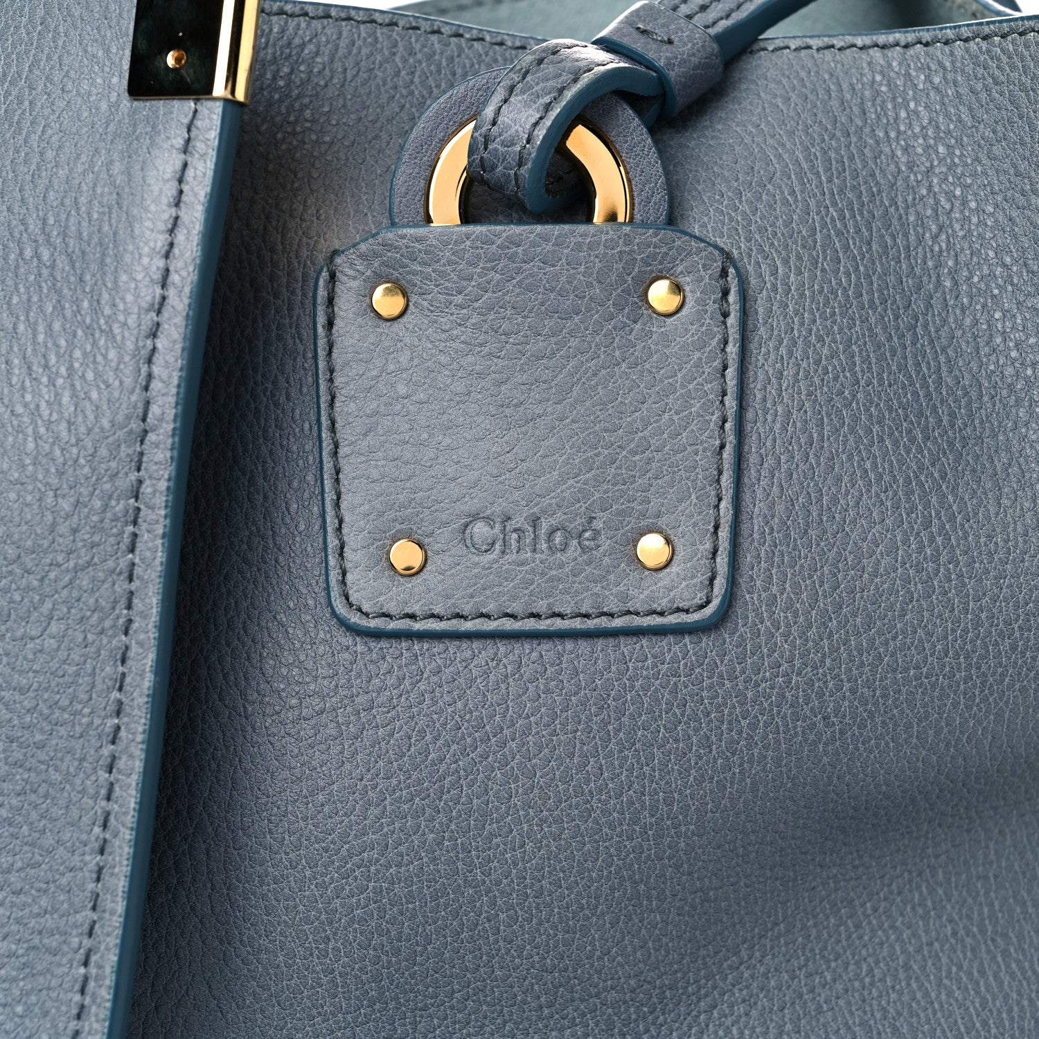 Chloe Smooth Calfskin Medium Vick Tote Cloudy Blue 12 of 12