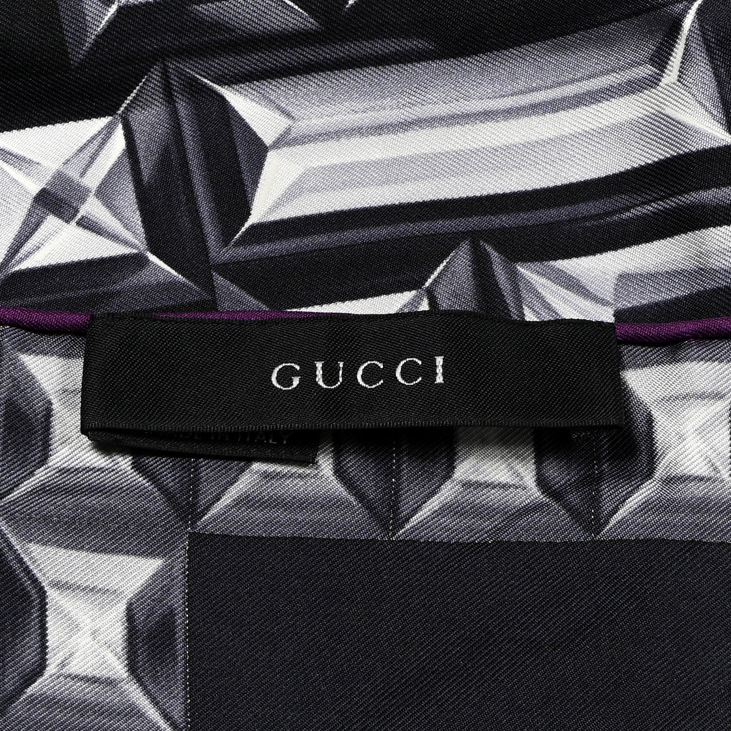 Gucci Silk GG Jewel Square Scarf Black Multicolor 2 of 4