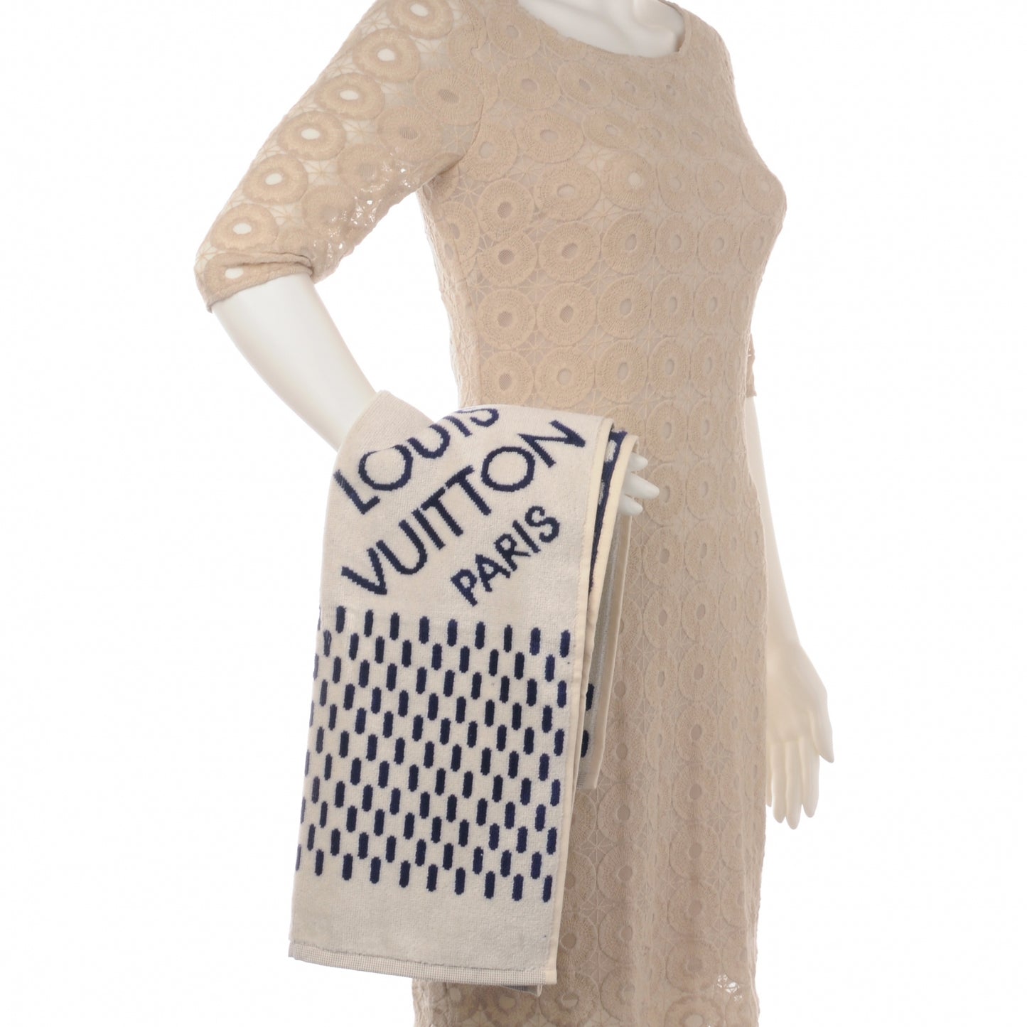 Cotton Damier Azur Towel