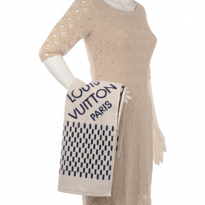 Louis Vuitton Cotton Damier Azur Towel 3 of 6