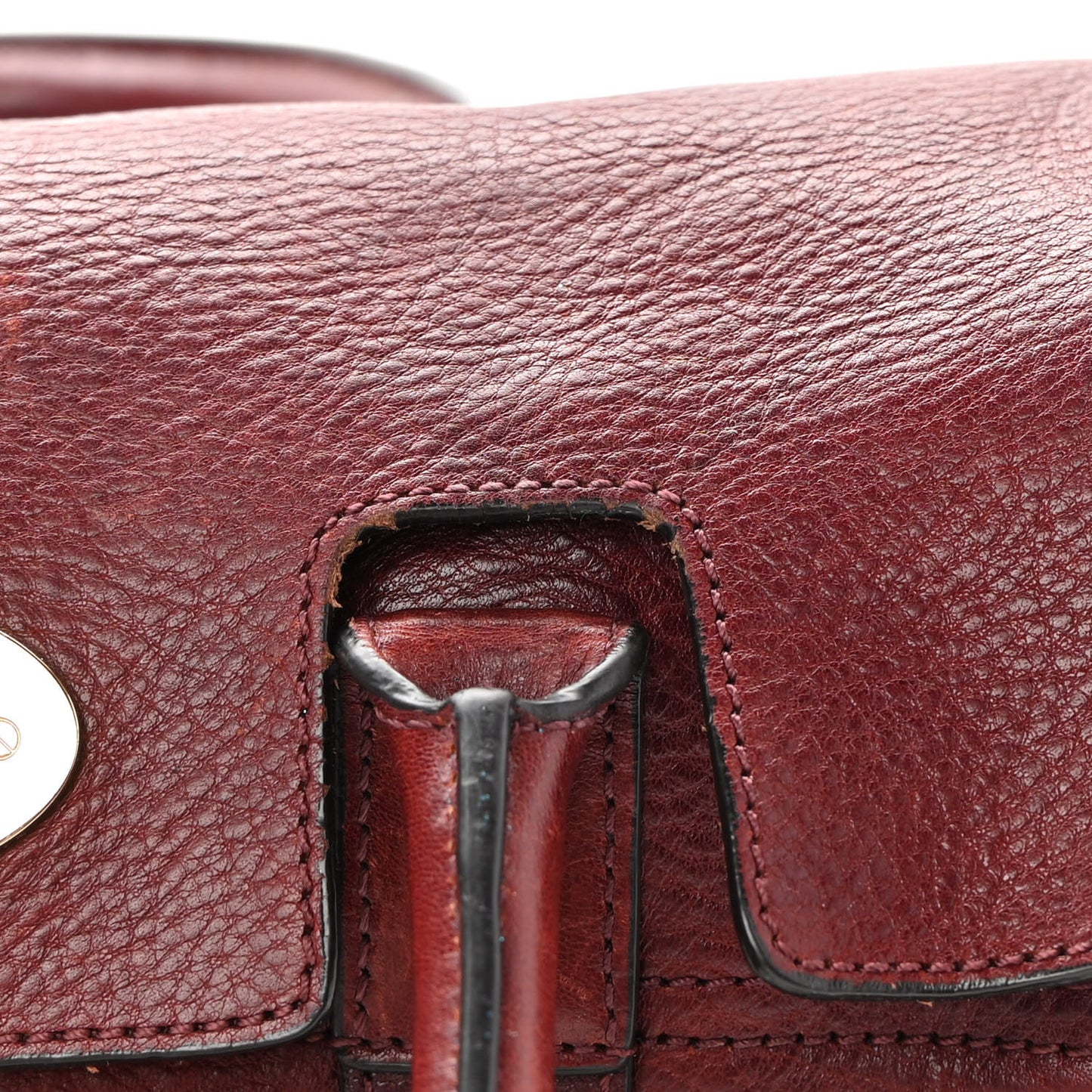 Soft Grain Calfskin Small Bayswater Oxblood