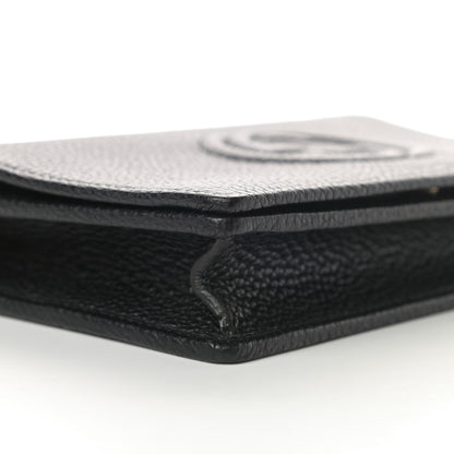 Gucci Pebbled Calfskin Soho Wallet on Chain Black 8 of 10