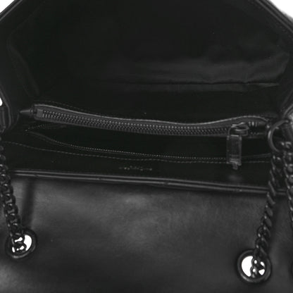 Saint Laurent Calfskin Y Quilted Monogram Monochrome Medium Loulou Chain Satchel Black 6 of 9