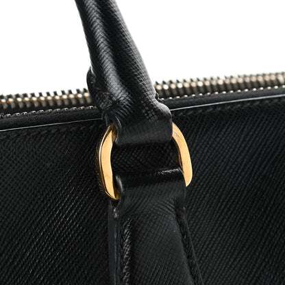 Prada Saffiano Medium Galleria Double Zip Tote Black 10 of 11
