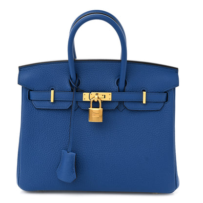Hermes Togo Birkin 25 Bleu France 1 of 11