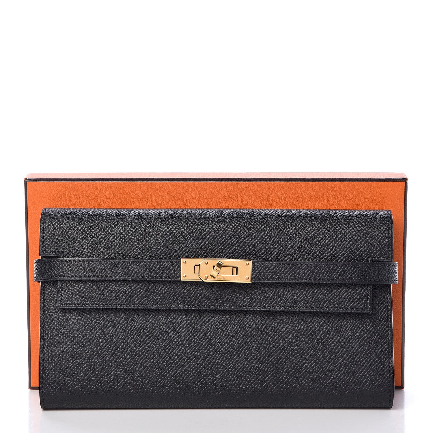 Hermes Epsom Kelly Longue Wallet Black 8 of 8