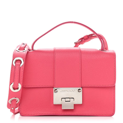 Jimmy Choo Grainy Pebbled Calfskin Rebel Crossbody Bag Pink 1 of 10