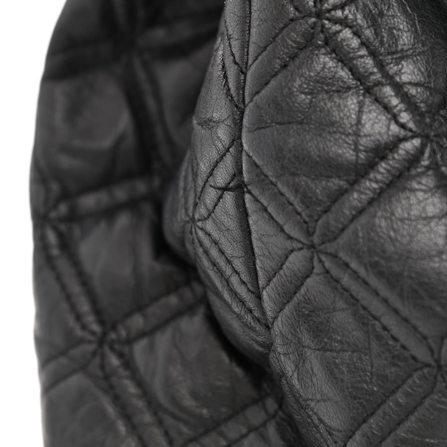 MCM Calfskin Studded Drawstring Backpack Black 11 of 11