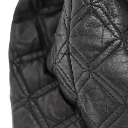 MCM Calfskin Studded Drawstring Backpack Black 11 of 11