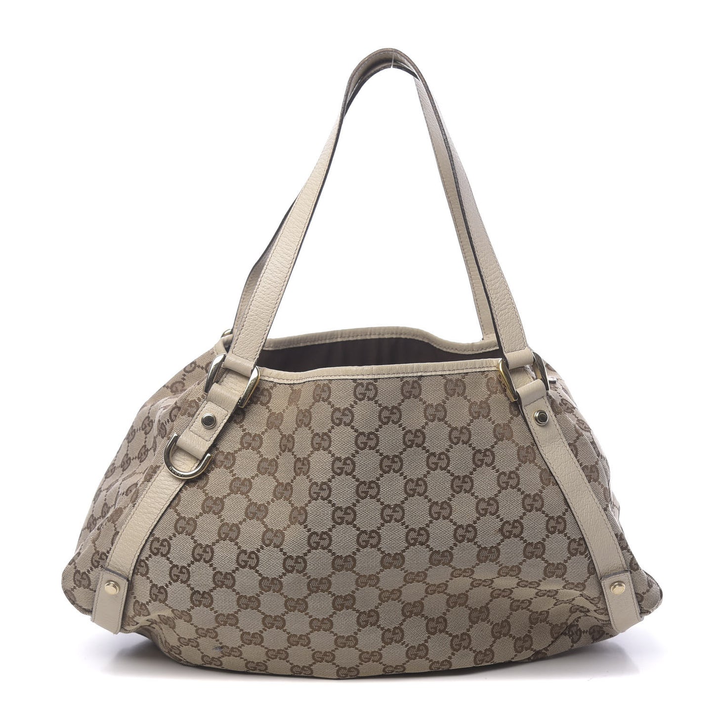 Monogram Medium Abbey Shoulder Bag Off White