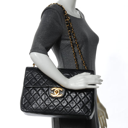Chanel Lambskin XL Jumbo Flap Black 2 of 7