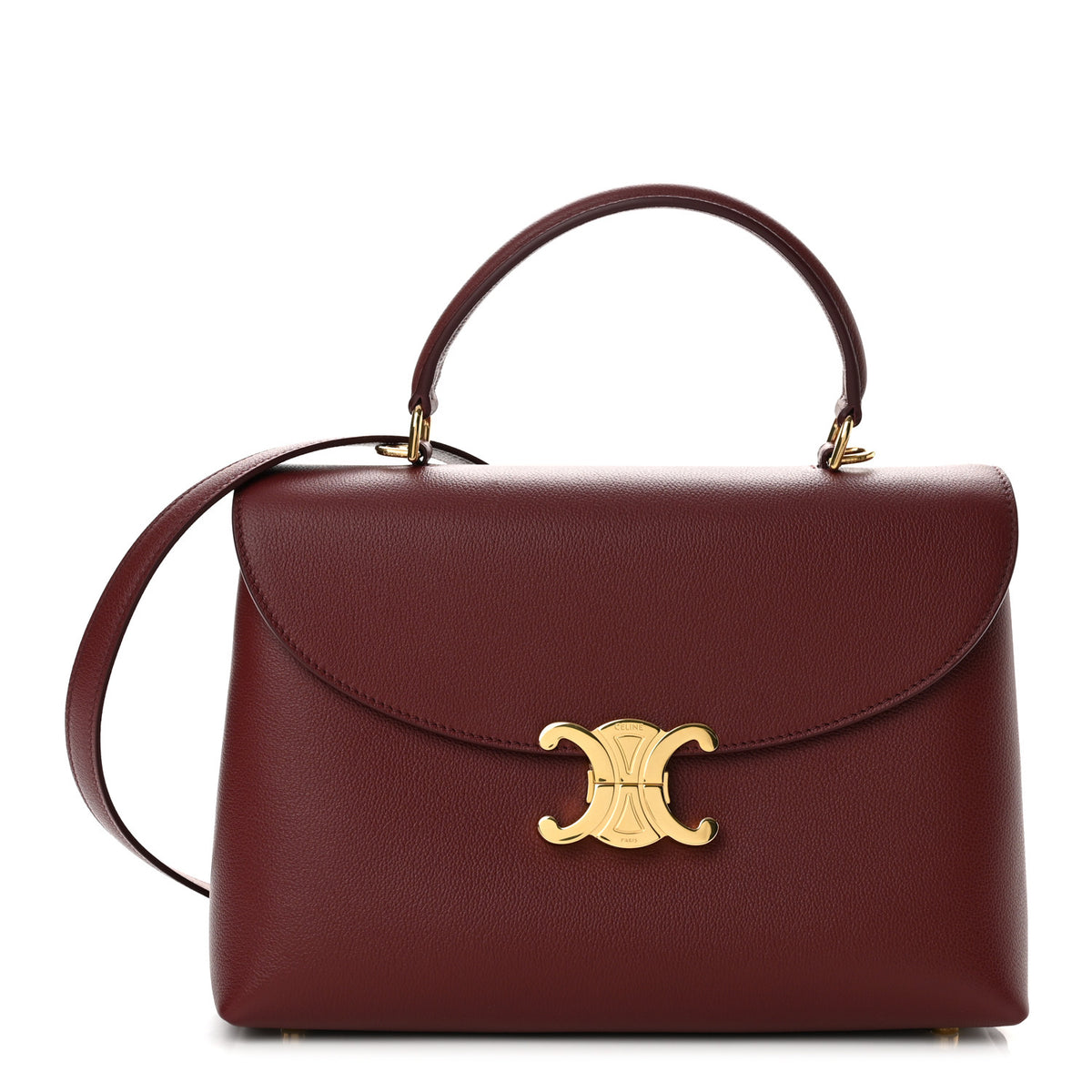 Supple Grained Calfskin Medium Nino Light Burgundy