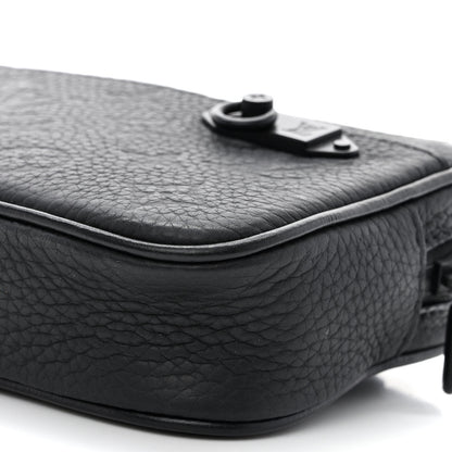 Louis Vuitton Taurillon Monogram Uniformes Solar Ray Soft Pochette Volga Belt Bag Black 10 of 10