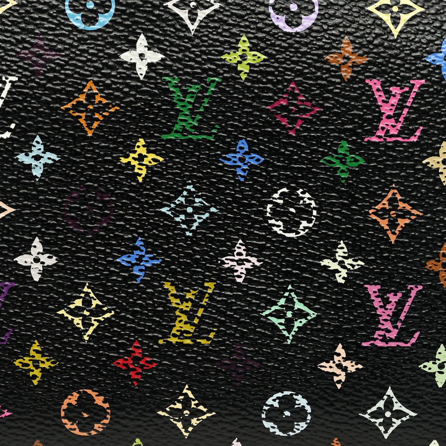 Monogram Multicolor Zippy Wallet Black Grenade