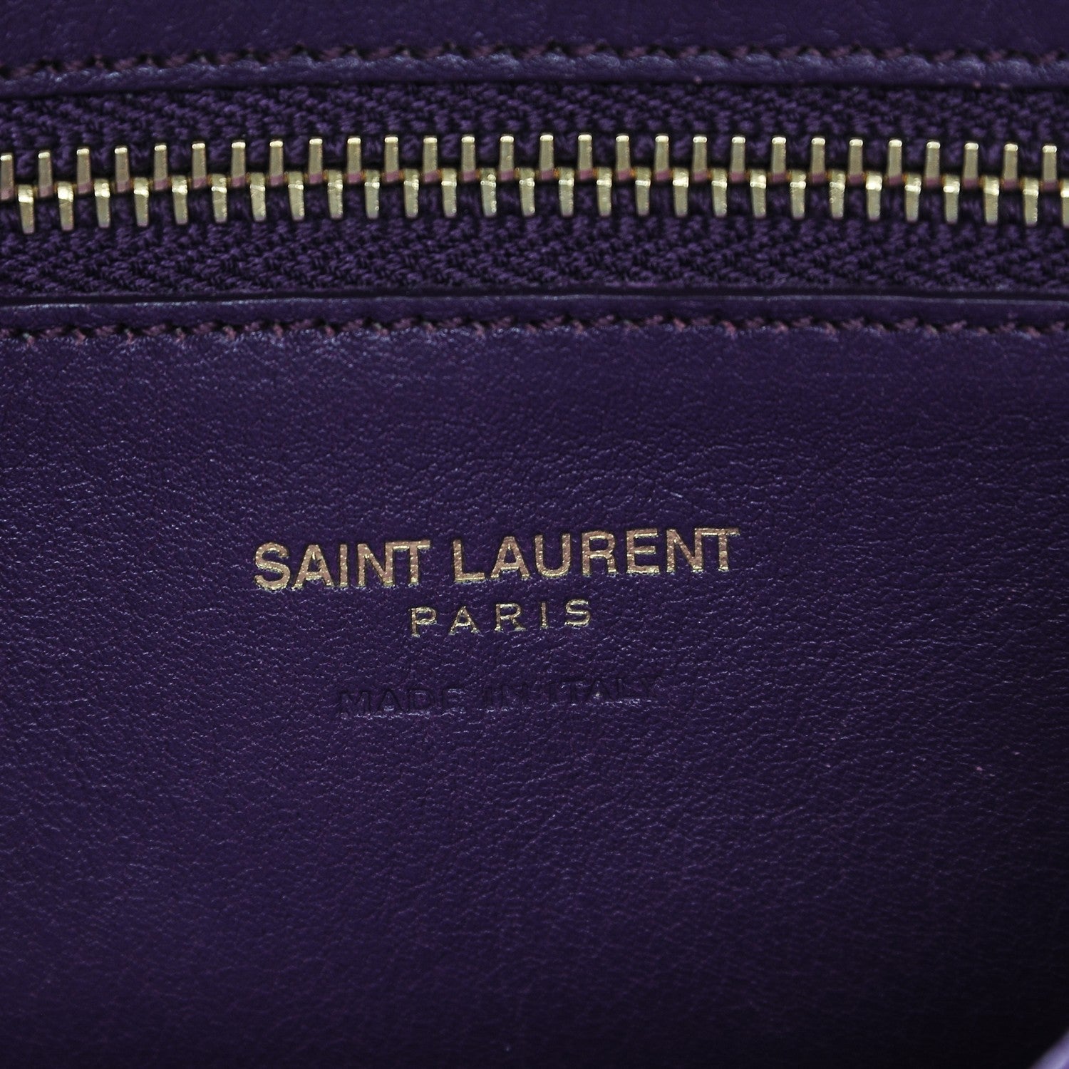 Saint Laurent Calfskin Small Monogram Cabas Purple 9 of 10