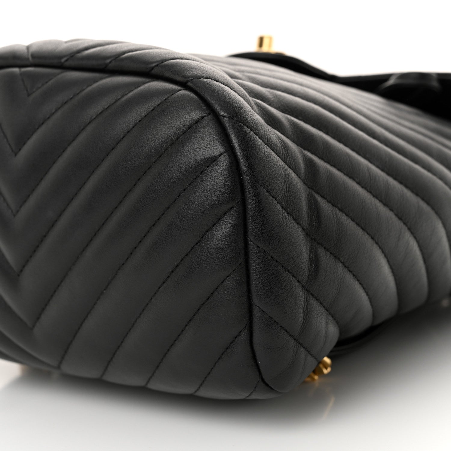 Chanel Calfskin Chevron Quilted Small Urban Spirit Backpack Black 10 of 11